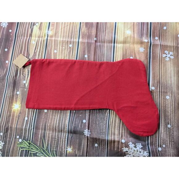 NEW Red Black Buffalo Plaid Cat Christmas Stocking With Bells Holiday - Picture 4 of 8